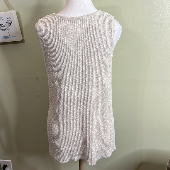 Pure Jill J. Jill Cream Sleeveless Knit Top - Picture 3 of 13